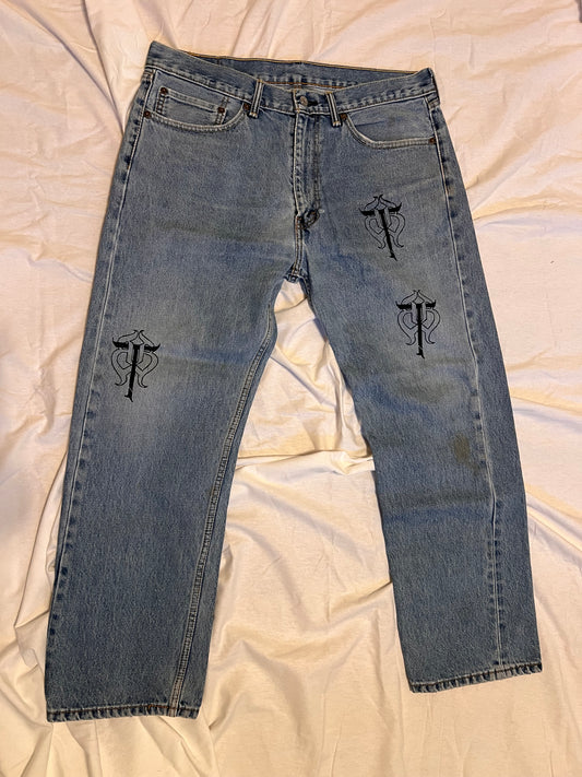 levis logo pants