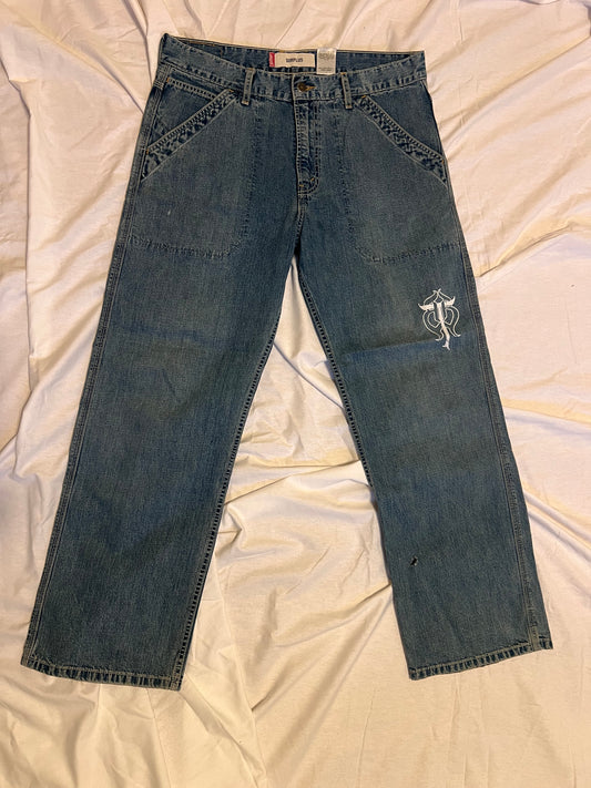 levis logo denim